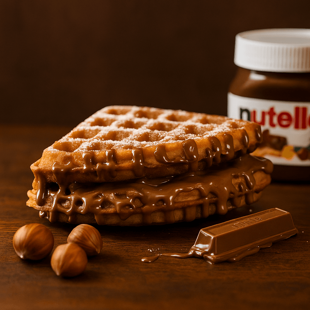 Naughty Nutella Waffle Sandwich